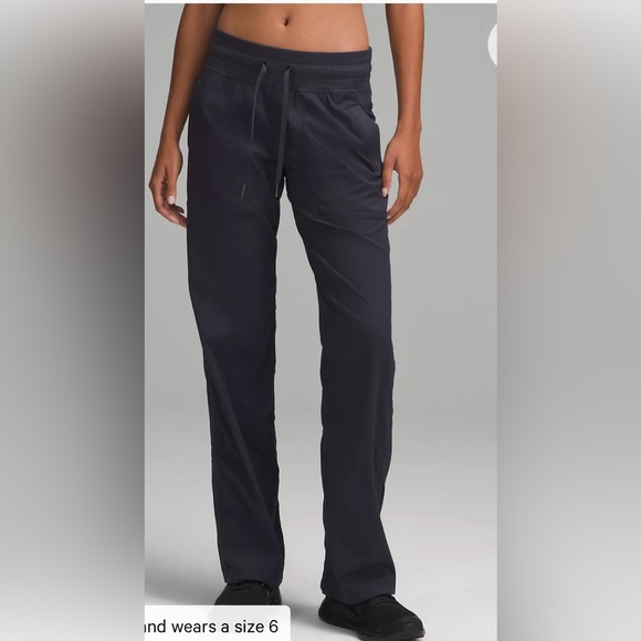 NWT Lululemon Dance Studio Mid-Rise Pant Regular size 6 in black night - Picture 1 of 8